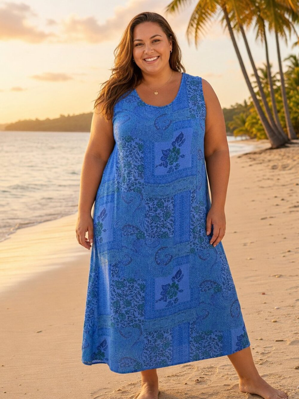 Expressions royal blue sleeveless dress